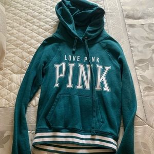 PINK Sweatshirt Green XS